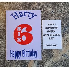 Boys Named Card £2.95