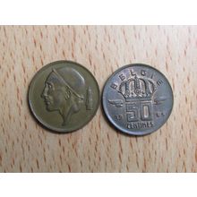Belgium 1965 50 Centime Belgie (Dutch - Flemish Text) Coin