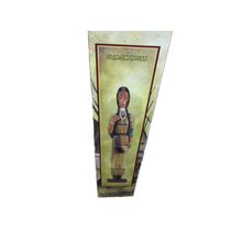 Ed's Variety Store Vintage Slim Jim Indian Women Metal Art Deco Statue 20" Tall
