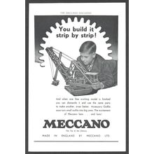 MECCANO toys :- Original Vintage 1954 Magazine Advert <> POST FREE