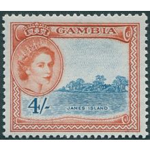 Gambia 1953 4s grey-blue & Indian red SG182 unused