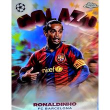 Topps Chrome UCL 2022/2023 - Ronaldinho Golazo Barcelona G12