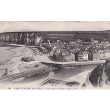 ED106 SAINT VALERY EN CAX -GENERAL VIEW OF JETTY .LL PRINTED POSTCARD