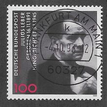 GER 1991 100pf 'JULIUS LEBER' FINE USED (EBID62-950)