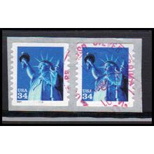 Used 3477 34c Statue of Liberty Very Fine CNP Left 1111 SQ PA3738