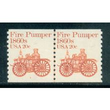 1908 20c Fire Pumper Fine MNH Dry Gum CNP Left 1 W0252