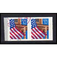 Used 2915A 32c U.S. Flag Over Porch Very Fine CNP Left 22222A P/UL PA1812