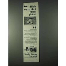 1966 Beseler Topcon Auto-100 Camera Ad - My First