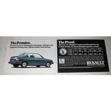 1986 Renault Encore Car Ad - The Promise The Proof