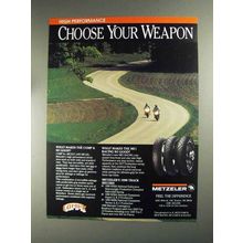 1991 Metzeler Comp K, ME33 and ME1 Tires Ad
