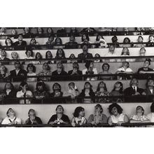 New York World Fair 1964 IBM Pavillion Zany Faces Photo Postcard