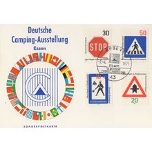 Deutsche Essen German Camping Ausstellung Exhibition 1971 FDC Postcard