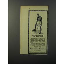 1953 Rogers Peet Sport Shirt Advertisement - Scotch Gingham and Irish Linen