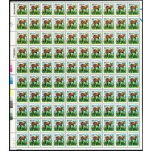 2479, 19¢ Fawn With Large Color Shift Error Sheet of 100 Stamps - Stuart Katz