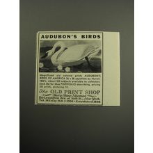 1957 The Old Print Shop Ad - Audubon's Birds