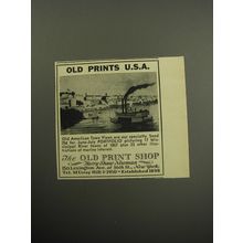 1957 The Old Print Shop Advertisement - Old Prints U.S.A.