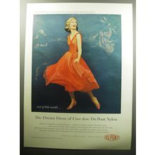 1957 Du Pont Nylon Advertisement - The dream dress of care-free Du Pont Nylon