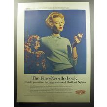 1957 Du Pont Nylon Advertisement - Darlene Sweater - The fine-needle look
