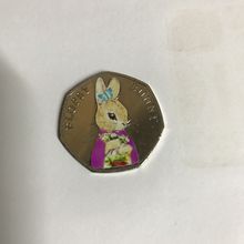 2018 - Beatrix Potter - Flopsy Bunny - 50p ( Coloured )
