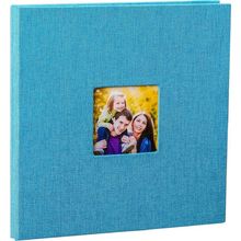 Linen Cover Photo Album / Scrap Book - Blue