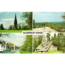 Postcard Alderley Edge, Cheshire. Multiview. Unposted
