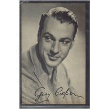 GARY COOPER FILM STAR POSTCARD