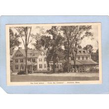 MA Amherst Lord Jeffery Inn Tree Lined Street Scene w/Old Car Photo Type C~65