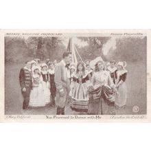 Morris Maypole Dance Dancing Antique Plain Old Back Post Victorian Postcard