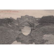 Child Dangerously Sitting on The Old Bridge Heacham Norfolk Antique Postcard