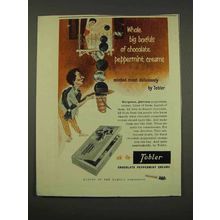 1956 Tobler Chocolate Peppermint Creams Candy Ad