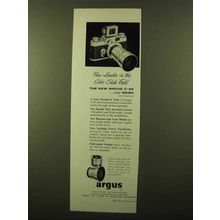 1957 Argus C-44 Camera Ad - New Leader in Color-Slide