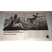 1966 Pan Am Airline Ad - U.S. Stores Air Marketing