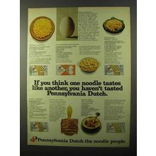 1971 Pennsylvania Egg Noodles Ad - If You Think