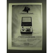 1972 Craig 2623 Model Portable Cassette Recorder Ad