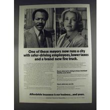 1980 American Insurance Association Ad - These Mayors