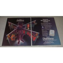 1986 Pfizer Diabinese Ad - Acts on the Defects in NIDDM
