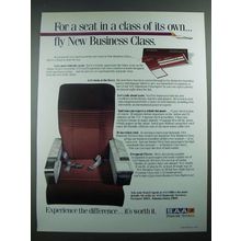 1988 SAA South African Airways Ad - For a Seat In A Class Of Its Own