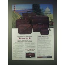 1989 Pierre Cardin Luggage Ad - Travel first class with Pierre Cardin