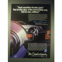 1989 Mr. Goodwrench Service Ad - Just another brake job?