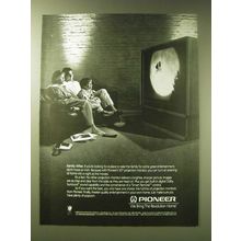 1989 pioneer 50" Projection Monitor TV Ad - Family Affair