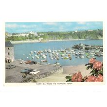 NORTH BAY, TENBY, WALES unused vintage postcard Colourmaster =