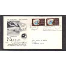 FDC Rose Craft 5c Water Conservation Pair (Cachet-Typed/A) CV39028