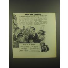 1946 Aqua Velva After Shave Lotion Ad - You are invited to become a member