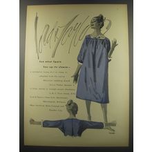 1956 Lord & Taylor Sylvia Pedlar Sleep Shirt Ad - See what Spain has