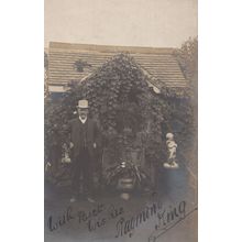 Raymond King Of Enfield Antique Hand Signed Postcard