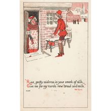 Bread & Milk For Silk Old Carol Christmas Vintage Comic Postcard