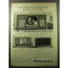 1960 Magnavox Stereo Theatre Televisions Advertisement