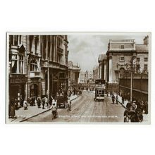 Grafton Street And Trinity College, Dublin, Ireland, RP Postcard.