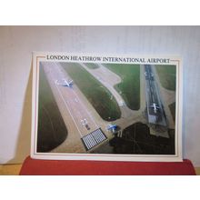 LONDON HEATHROW INTERNATIONAL AIRPORT unused postcard dated 1994. 5 x 7 INCHES =
