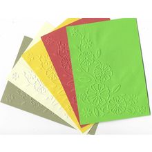 A6 Embossed Card. 10 Sheets. Floral. Cardmaking Scrapbooking Crafts